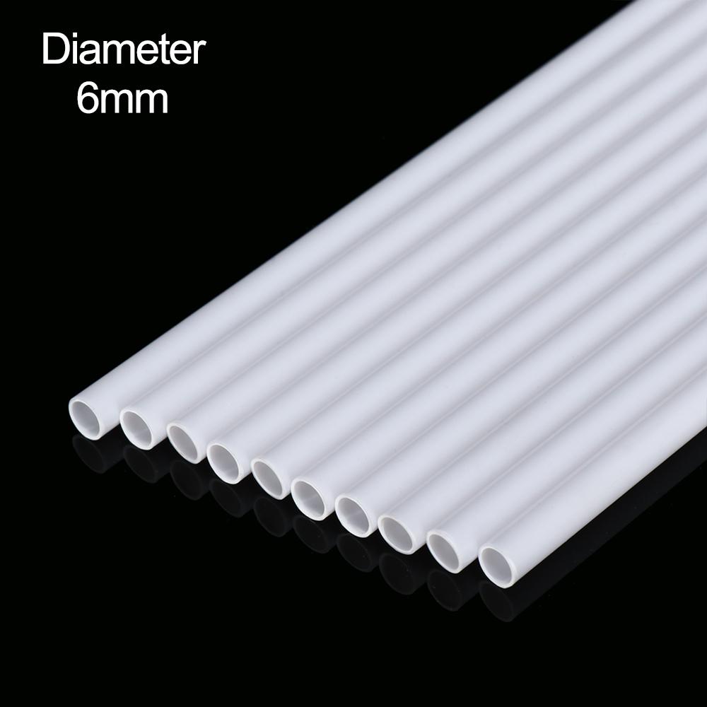 

10pcs ABS Round Tube Plastic Hollow Tube diameter 2mm/2.5mm/3mm/4mm/5mm/6mm/8mm/10mm DIY Handmade Sand Table Material model
