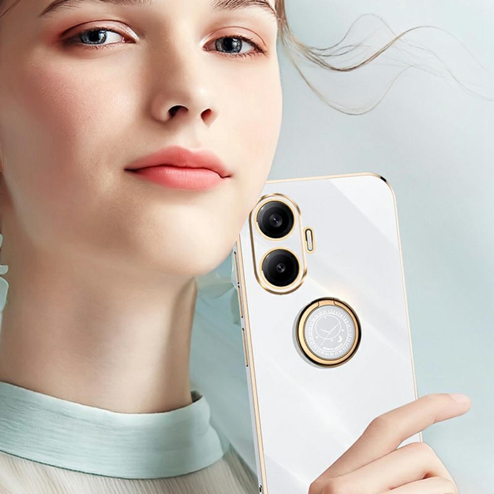 XINLI Für Xiaomi Poco F7 5G/Redmi Turbo 4 Pro 5G Hülle Ring Ständer Galvanisiertes TPU Handyhülle