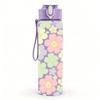 1PC Soft Pastel Floral Seamless Print 750ml Color Plastic Sports Water Bottle Leakproof Flip Straw Lid Suitable for Sports Office Home Use