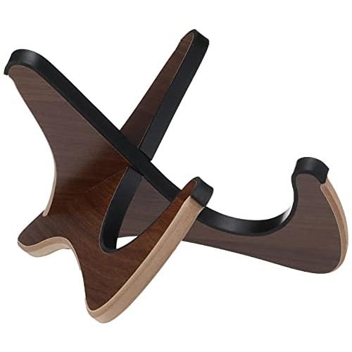 MAHALO X-Shaped Wooden Ukulele Stand US-02 BRO