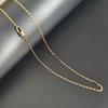 2mm Copper Japanese Character Flat Chain Necklace for Women, 40-75cm - European & American Style