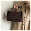 Neue Vintage-Textur-Ketten-Tragetasche für Damen, große Kapazität, Schulter-Crossbody-Handtasche