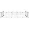 20 Piece Pet Cage with Door Black 35 X 35 Cm Steel
