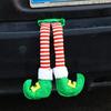 Plush Elf Doll Car Decoration Christmas Long Legs Sitting Ornament For Auto Interior Seat Dashboard Xmas Home Party Accessory