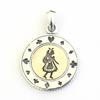 Good Vibrations Alice Rabbit Playing Card Coin Pendant