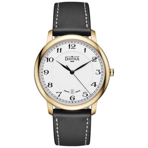

Чоловічий годинник Davosa Amaranto Swiss-Made, 3 стрілки, дата, 162.481.26, чорний