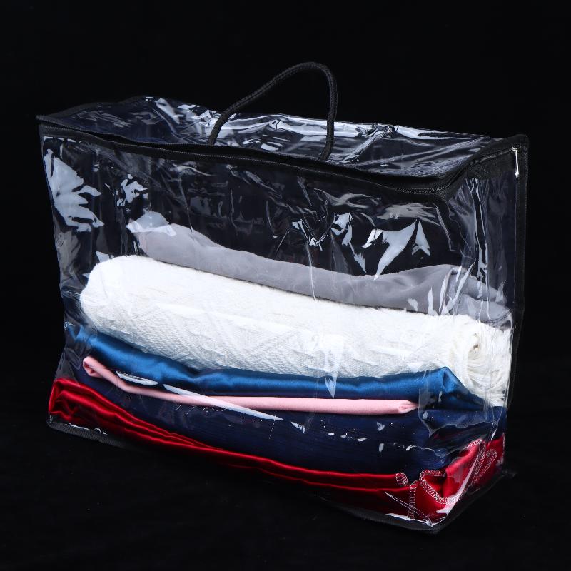Multifunctional Transparent Waterproof Toy Storage Bag Large Capacity Organizer for Kids Stuffed Animal Storage 1PC