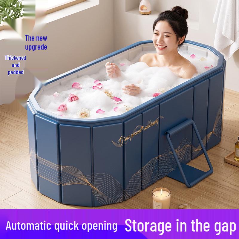 Portable Adult Ice Bath Tub: No Installation or Inflation Needed, Full Body, Large Size, Foldable
