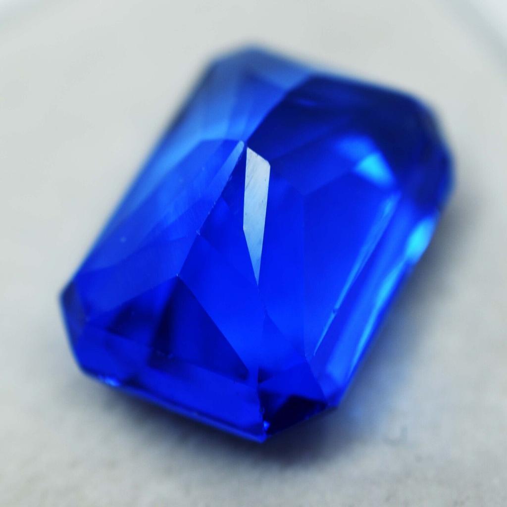 NATURAL Tanzanite Blue EMERALD CUT 8.90 Carat Loose Gemstones CERTIFIED DA-46534
