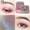 Enkel farge vanntett perleskimrende fingertupp øyenskygge Glitter Powder Makeup