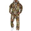 Men's Camouflage Hooded Sweatshirt And Sweatpants Casual Sports Suit