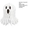 Hanging Honeycomb Ghosts Halloween Decoration 3D Paper Honeycomb Ghost Ornament for Halloween Party Home Yard Decor
