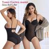 Steel Bones Waist Shaping Bodysuit with Underwire Bra for Postpartum Abdominal Tightening and Butt Lifting