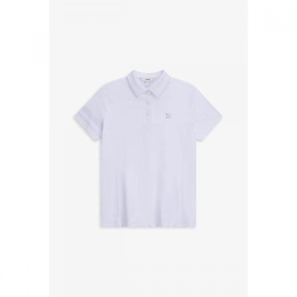 

Ecco Гольф Женская футболка с коротким рукавом Воротник-стойка Esacss25090 WHITE/S