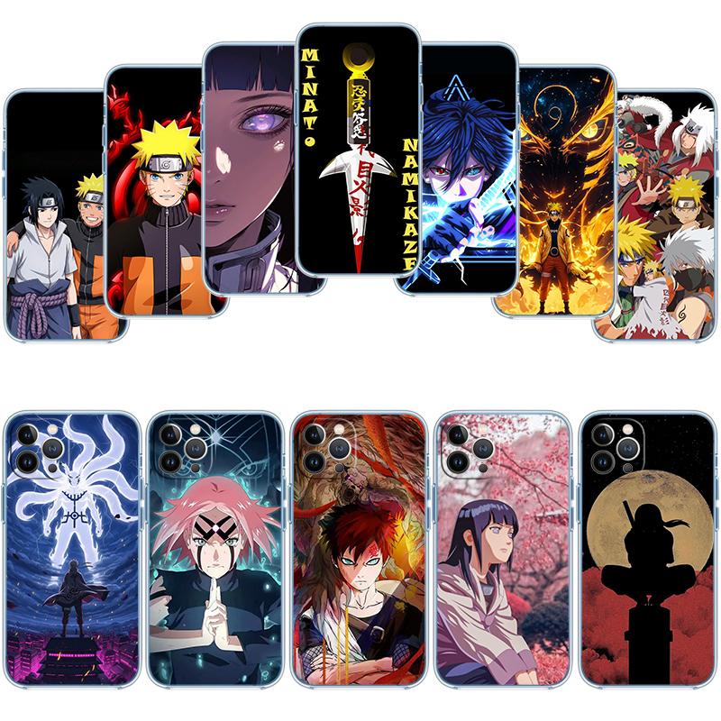 Naruto Uzumaki Sasuke Transparent Phone Case for Samsung Galaxy A04 A04S A14 A23 A34 A54 M23 M33 M52 M53