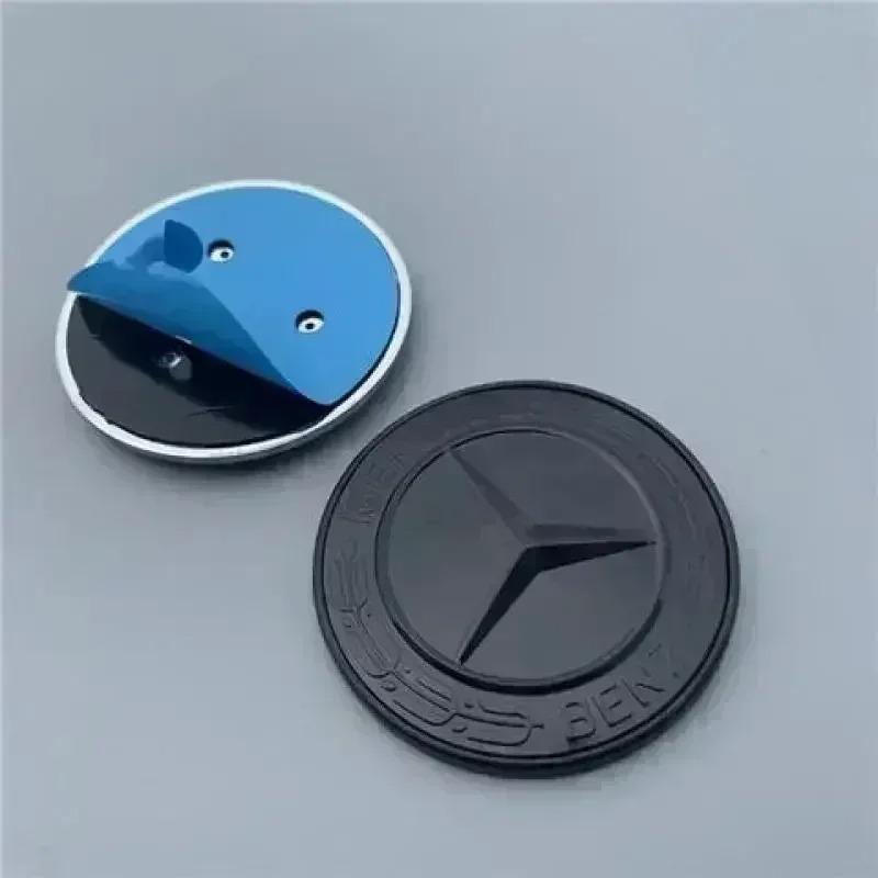 57mm Star Flat Hood Bonnet Logo For Mercedes Benz W204 W124 W201 W202 W212 W220 W205 Emblem Badge stickers automobile Accessorie QZ8