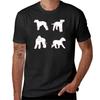 Bedlington Terrier Hundemeute T-Shirt Sommerkleidung süße Kleidung Herren Grafik-T-Shirts Übergröße