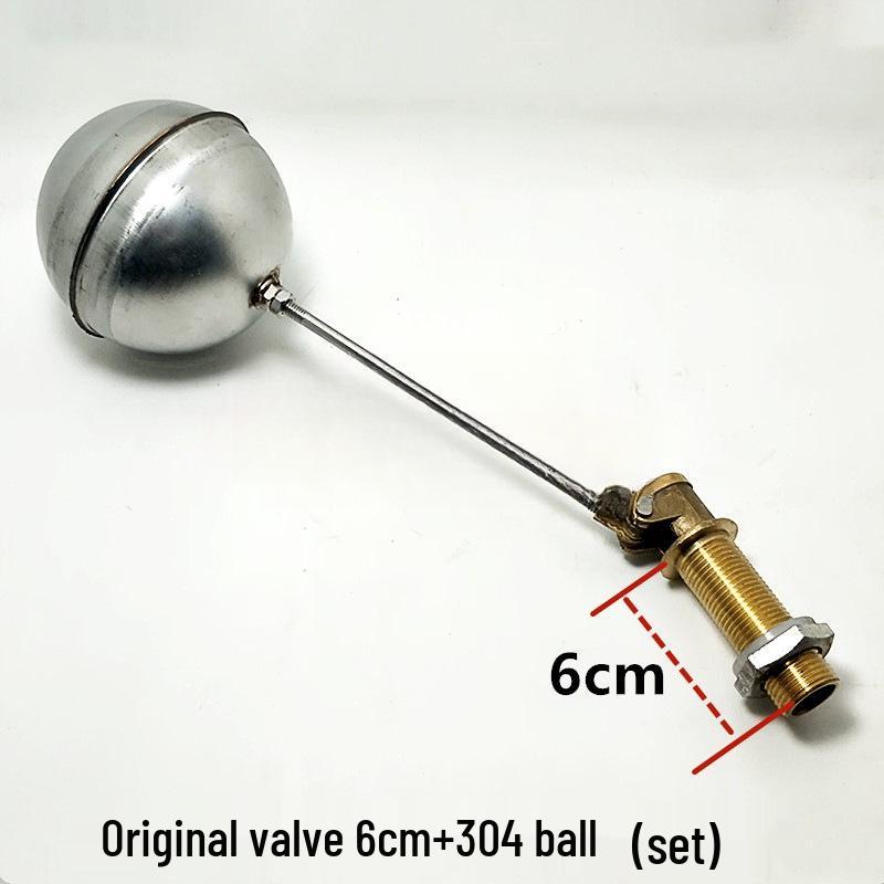 4-Minute Copper Float Ball Valve for Rice Cooker: Stainless Steel Water Inlet Switch and Tank Valve Accessory