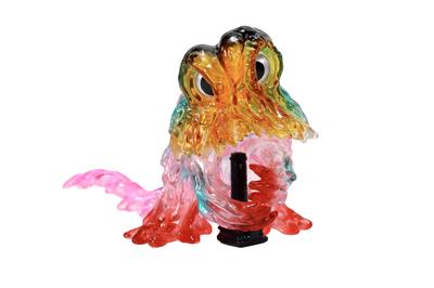 CCP Medium Size Series Godzilla EX Chimney Hedorah Psychedelic Color Clear Approximately 90mm PVC Soft Vinyl Figure [4th Edition] Ver. Pre-painted