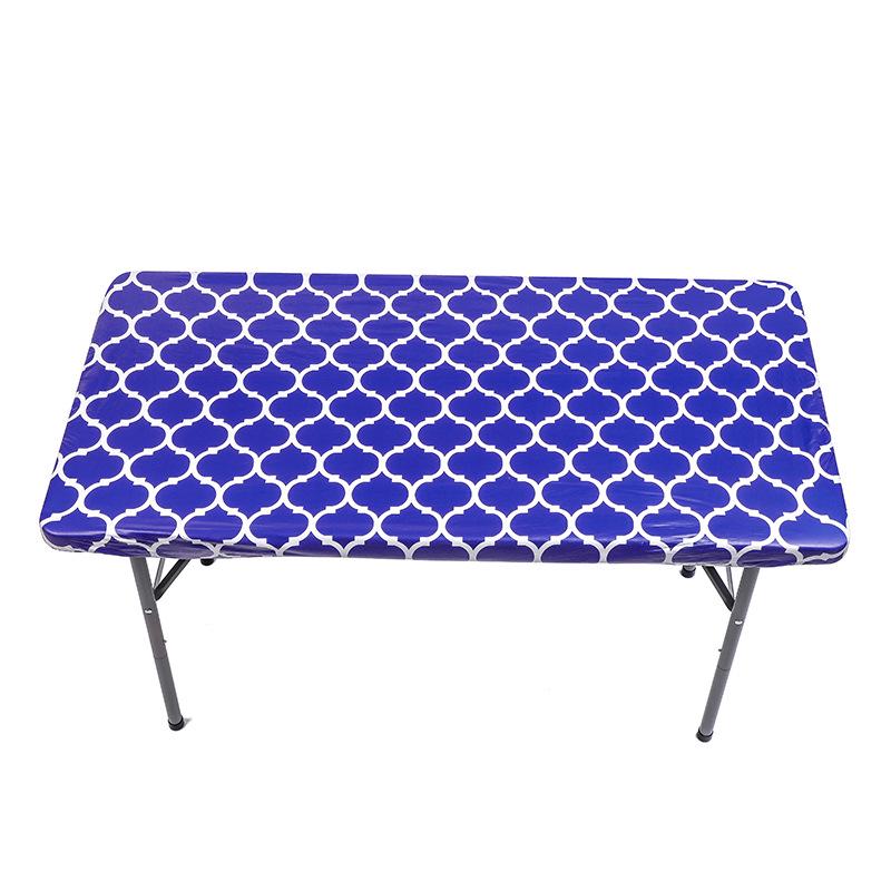 Nordic Style Elastic PVC Flannel Round Table Cover