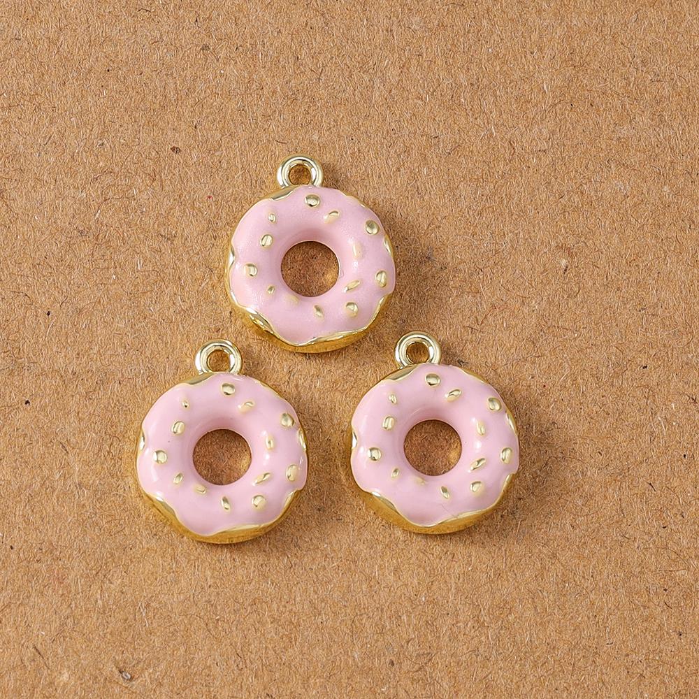 5pcs Cute Cofffee Cup Charms Cake Chocolate Doughnut Pendants for Making Earrings Necklace DIY Jewelry Accessories Supplies