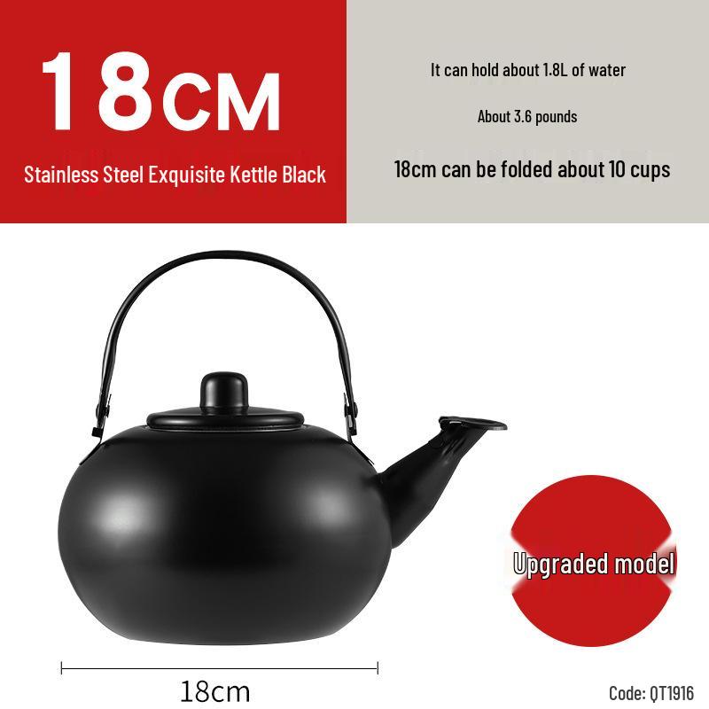 Large Capacity Stainless Steel Teapot - Ideal for Hotels, Restaurants, or Outdoor Use