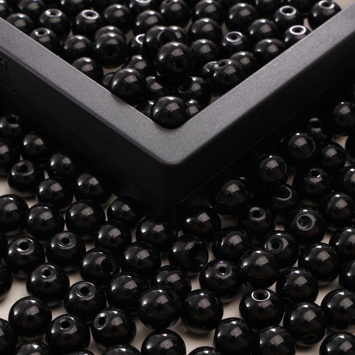 

8 мм однотонные стеклянные круглые бусины для самостоятельного изготовления ожерелий и браслетов 8mm 20pcs/pack