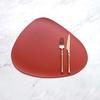 Faux Leather Placemats Waterproof & Heat Resistant Table Pads Washable Double-Sided Coasters for Indoor Outdoor Dining