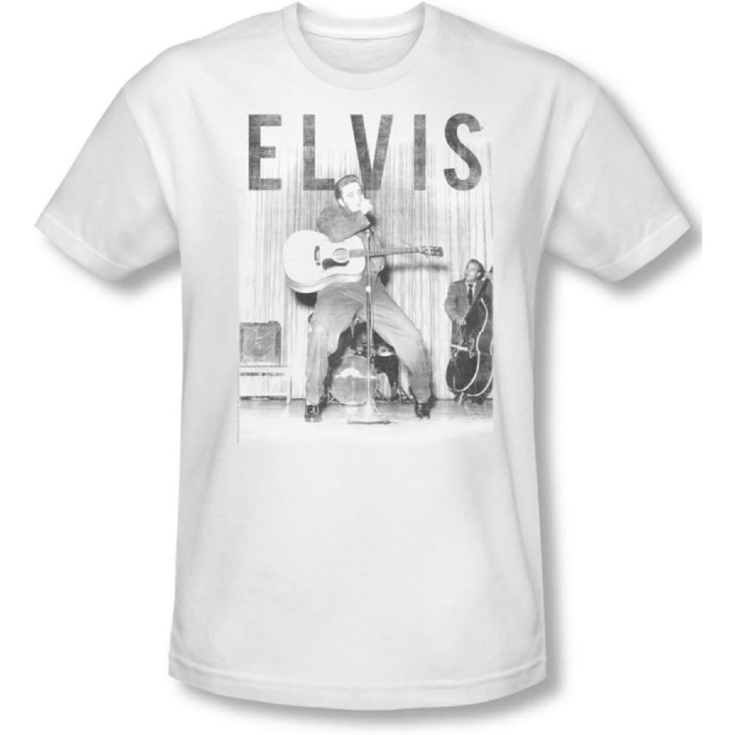 Elvis Presley - Mens With The Band Slim Fit T-Shirt S