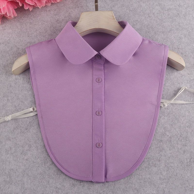 Μόδα Χρώμα Καραμέλας Λευκό Ψεύτικος Γιακάς Πουκάμισο Γυναικείο Ψεύτικος Γιακάς Μισό Πουκάμισο Μπλούζα Ψεύτικος Γιακάς Γυναικείο Πουλόβερ Πουκάμισο Αποσπώμενοι Γιακάδες