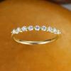 Trendy diamond ring, classic minimalist trendy fashion ring, Korean style stylish tail ring