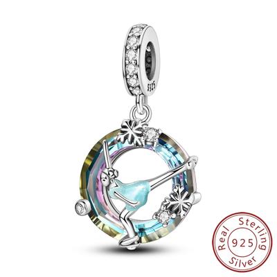 New In Copper Figure Skating Pendant Charm Bead Charms Jewellery Compatible With Authentic Bracelets Necklaces Ideal For Women Do It Yourself Gift