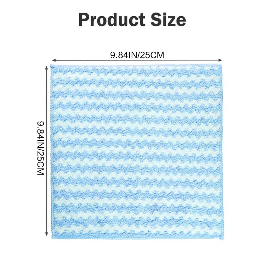 Coral-Fleece Microfiber Cleaning Cloth Quick Drying Colourfast Soft Washable Window Cleaning Rag Thicken Cleaning Cloth