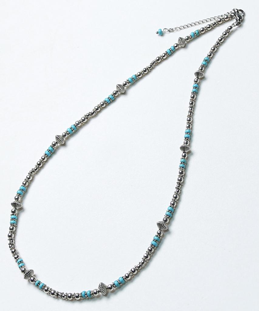 Knd Navajo Turquoise Bead Necklace
