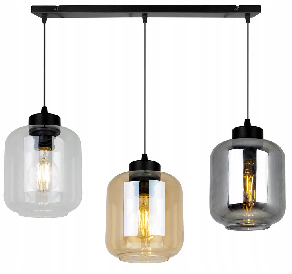 NOWOCZESNA ELEGANCKA Lampa wisząca Szklany klosz