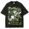Anime JoJo's Bizarre Adventure Gyro Zeppeli Printed Tee Short Sleeve Cotton Tshirts Vintage Washed T-shirt Harajuku T Shirt Unisex