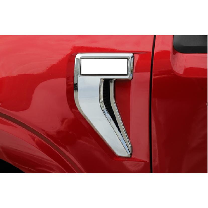 Front Fender Side Vent Outlet Cover Trim For Ford F150 + Chrome Accessories
