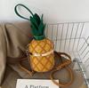 Kadın Çantası 2023 Moda Sevimli Ananas Tasarım Omuz Çantası Özgünlük Tasarım Bayan Crossbody Çanta Metal Zincir Çanta