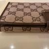 Used Beautiful condition, popular classic GUCCI GG canvas bi-fold long wallet