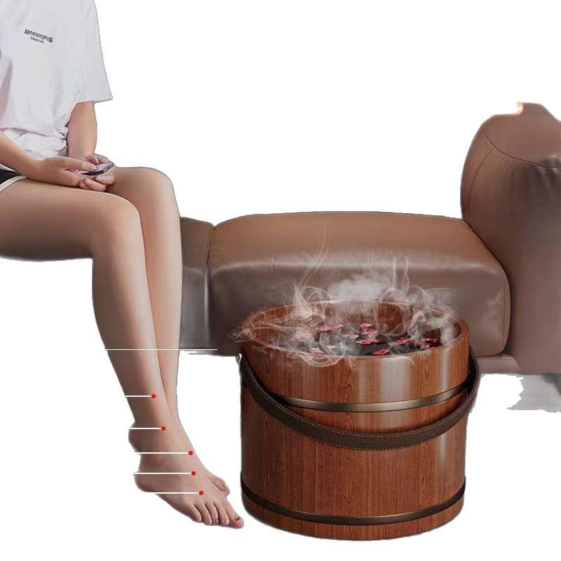 Draagbare Voetenbad Houten Emmer van Cederhout - Voetenbadkuip van Massief Hout