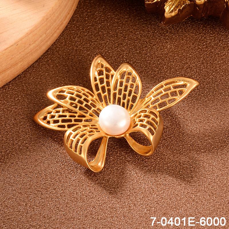 SKEDS French Vintage High-end Brooch Upscale Niche Exquisite Personalized Retro Suit Luxury Pin for Women Men Banquet Jewelry