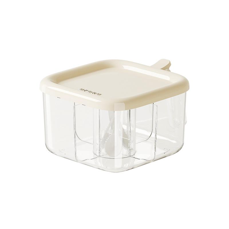 Press the Seasoning Box, Household Kitchen Integrated Multi-grid Sealed Seasoning Can, Food Grade Material Seasoning Seasoning Storage Box