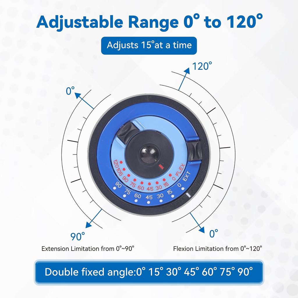 Gångjärnsförsett ROM Knäskydd, Postoperativ Knäimmobilisator för Artros, Korsbandsskada (ACL, MCL, PCL), Meniskskada, Skador, Medicinskt Ortopediskt Stöd
