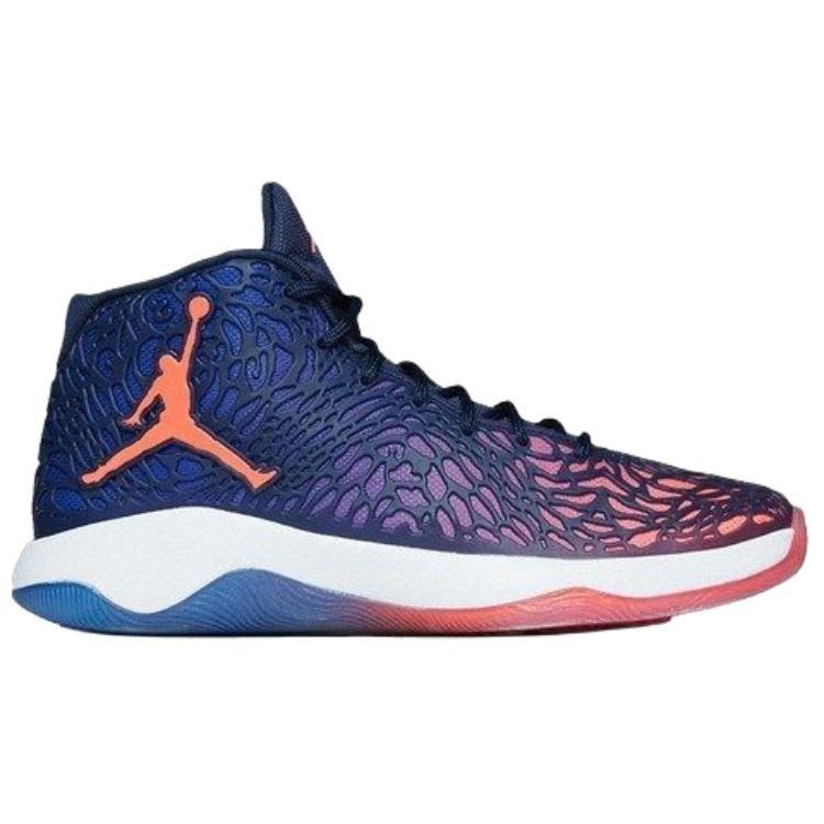Jordan Ultra Fly Slip Resistant Abrasion Resistant Mid Top Basketball Shoes Men's Blue 834268-406