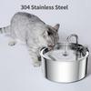 Stainless Steel Induction Pets Water Fountain Smart Pet Food Dispenser Tuya WIFI Rechargeable Automatic Feeder