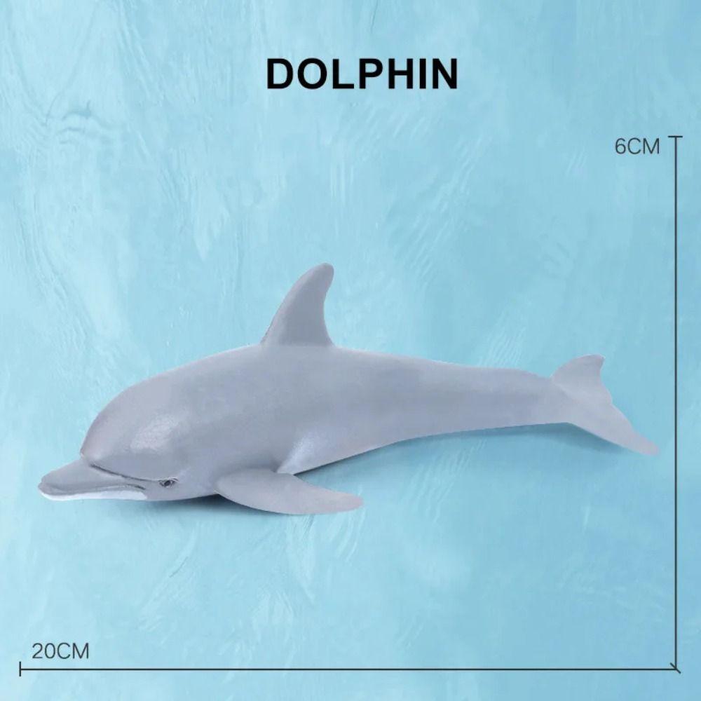 PVC Simulation Sea Life Shark Cachalot Ocean Action Figures Gift Whale Figurines