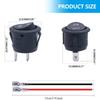 5PCS Ship Switch Top Circle Bottom Round Rocker Opening 20MM 3 Pins 2 Gears/3 Gears with 15CM Terminal Wires