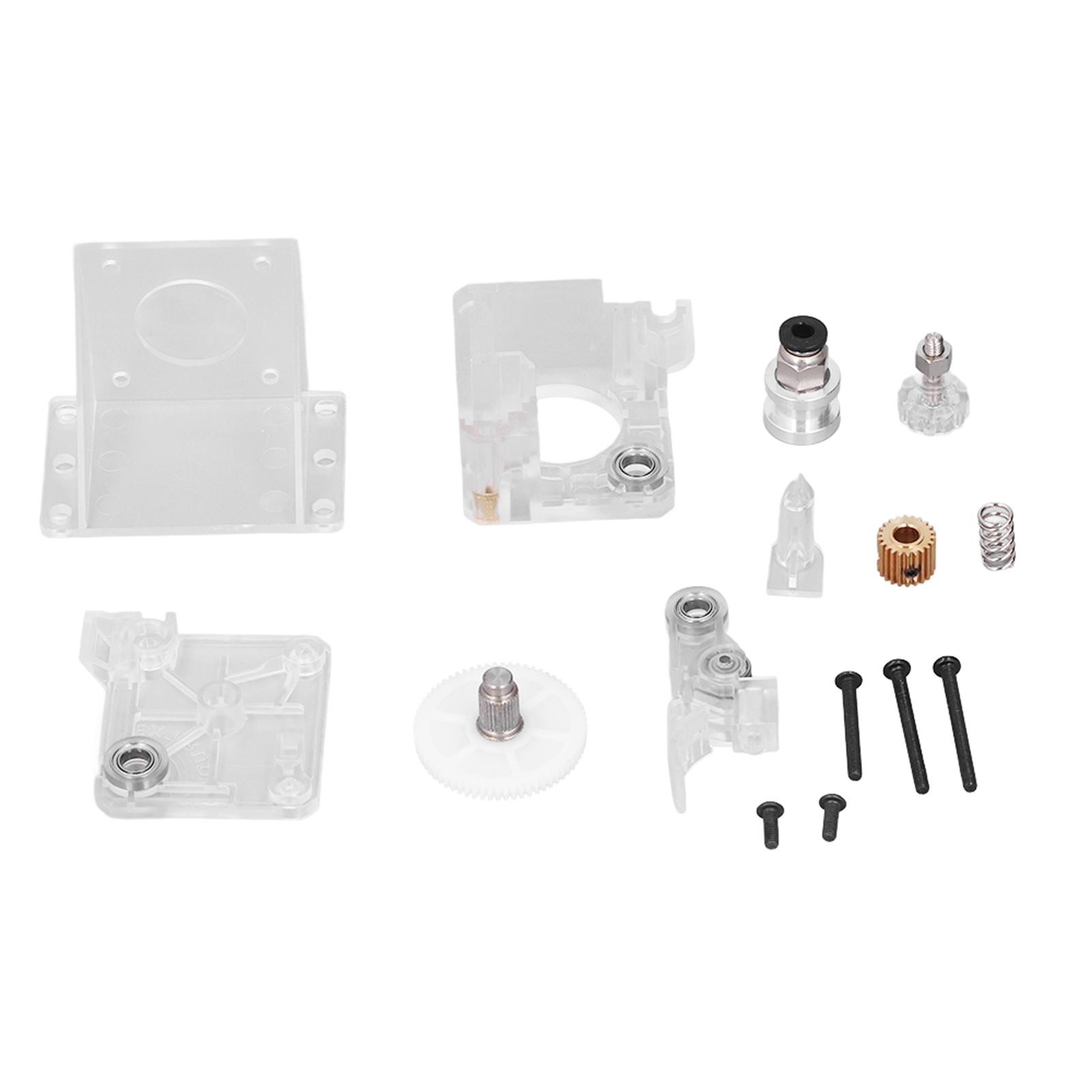 Комплект экструдера 1,75 мм Прозрачный акрил Набор аксессуаров для замены для 3D-принтера V6