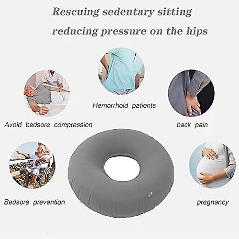Seat Ring After Coccyx Orthopedic Seat Cushion Haemorrhoids Inflatable Ring Cushion With Pump Hardness Adjustable