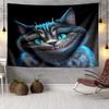 Che-shire Cat Smile Tapestry, Unique Design Tapestry, Wall Decor for Bedroom,Livingroom, Playroom,Heartwarming Fan Holiday Gifts